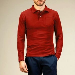 Croft & Barrow | Men’s Small Red, Collar, Button, Long-sleeve Shirt NWOT